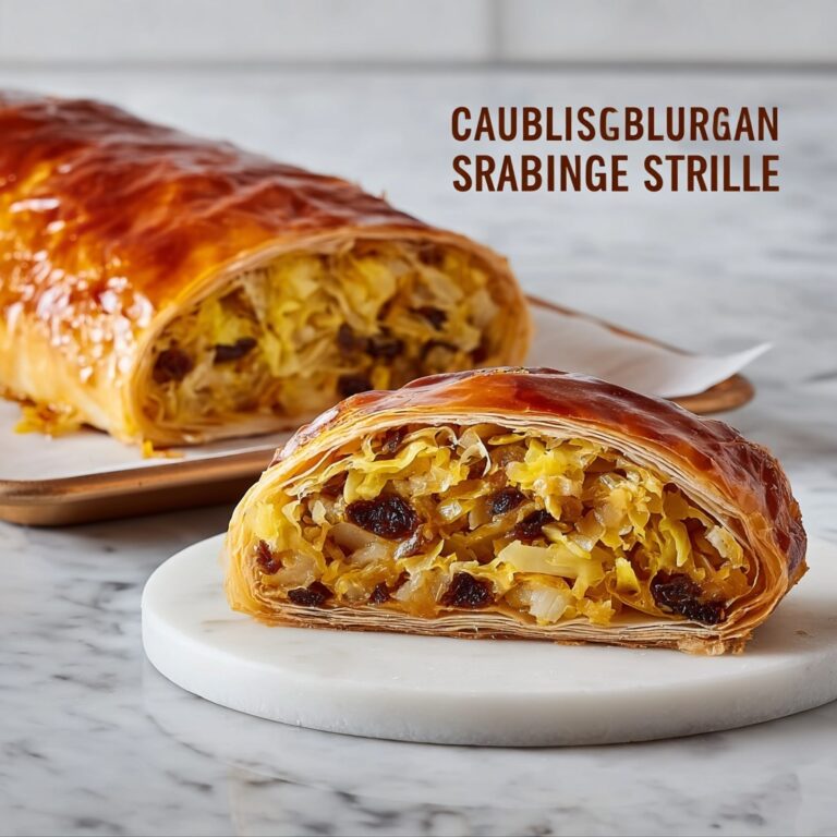 Sweet Cabbage Strudel with Raisins and Brown Sugar Recipe