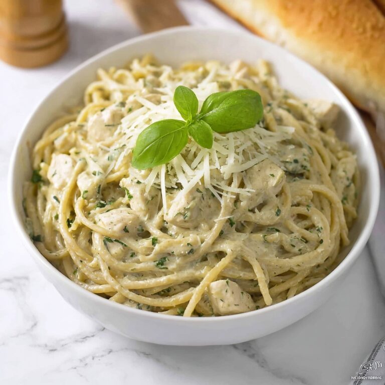 Creamy Pesto Pasta with Chicken Recipe