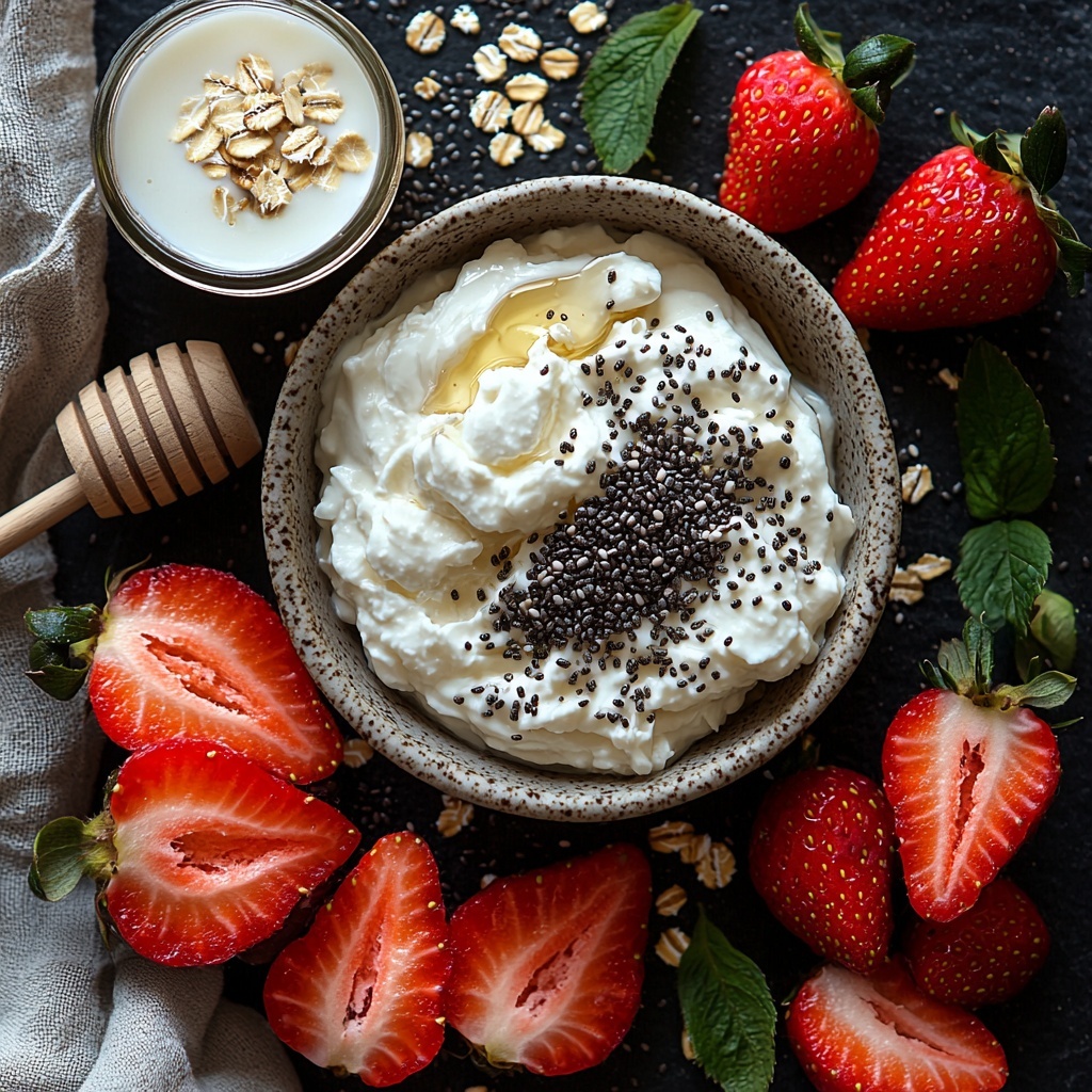 Crispy chicken cutlets (pounded, seasoned, raw and breaded pieces with flour and beaten eggs visible), two raw chicken breasts halved and flattened, small bowls with all-purpose flour mixed with garlic powder, smoked paprika, and kosher salt, beaten eggs seasoned with salt in a shallow bowl, a glass jar or bowl of creamy mayonnaise with freshly grated garlic, 4 ciabatta rolls halved and lightly toasted showing golden, crunchy texture, fresh vibrant green arugula leaves loosely piled, ripe large tomato sliced thick with bright red flesh and juicy texture, small dish or puddle of avocado oil with glossy sheen, kosher salt flakes scattered lightly, all ingredients carefully spaced on a clean white or light wooden surface that enhances natural colors and textures, natural daylight illuminating from one side creating soft shadows and highlights, minimal rustic props like a metal fork or wooden cutting board edge visible for context, fresh and inviting atmosphere emphasizing the fresh, crispy, and vibrant qualities of each ingredient, overhead shot, top down view, flat lay photography, professional food styling --ar 1:1 --q 2 --s 750 --v 6.1