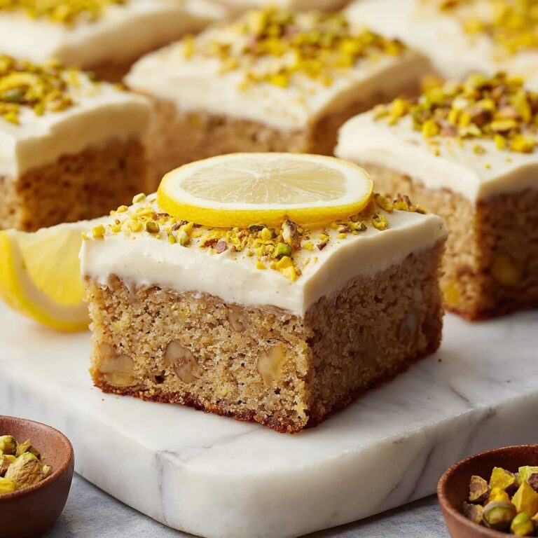 Lemon Pistachio Cake with Cream Cheese Frosting and Pistachio Milk Soak Recipe