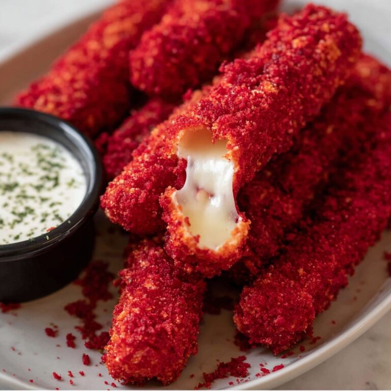 Hot Cheeto Mozzarella Sticks Recipe
