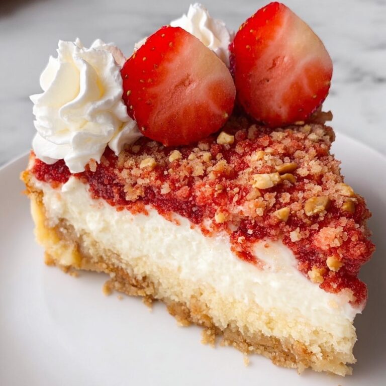 Strawberry Crunch No Bake Cheesecake Recipe