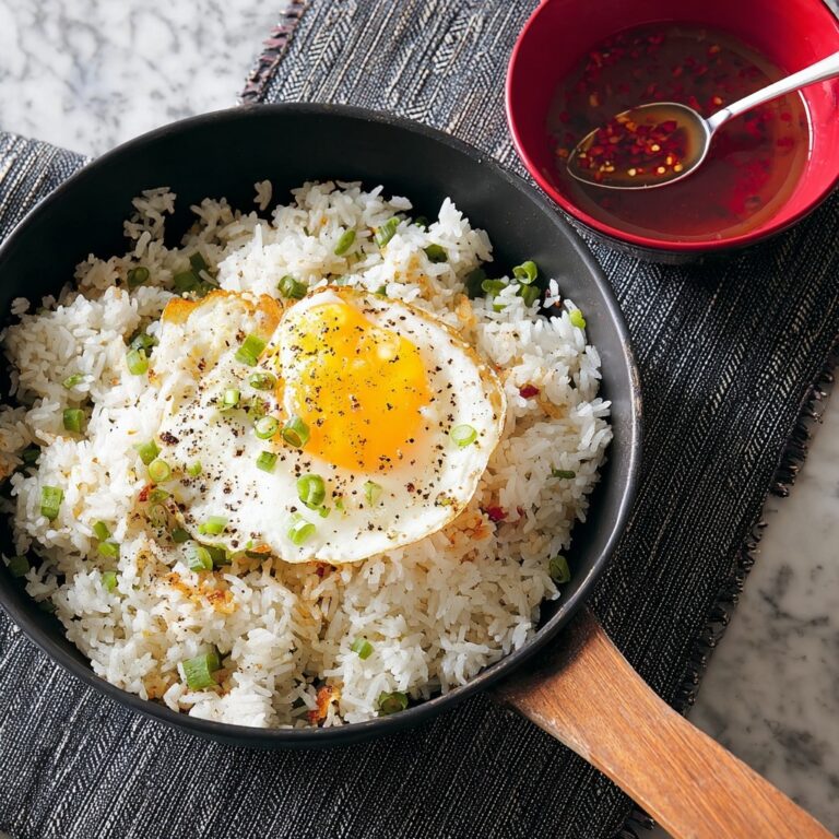 Philippine Garlic Fried Rice with Vinegar Sauce (Sinangag) Recipe