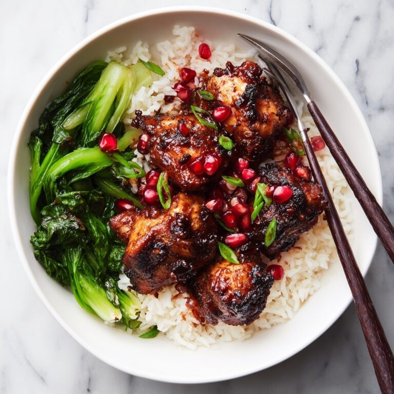 Sticky Asian Pomegranate Chicken Recipe