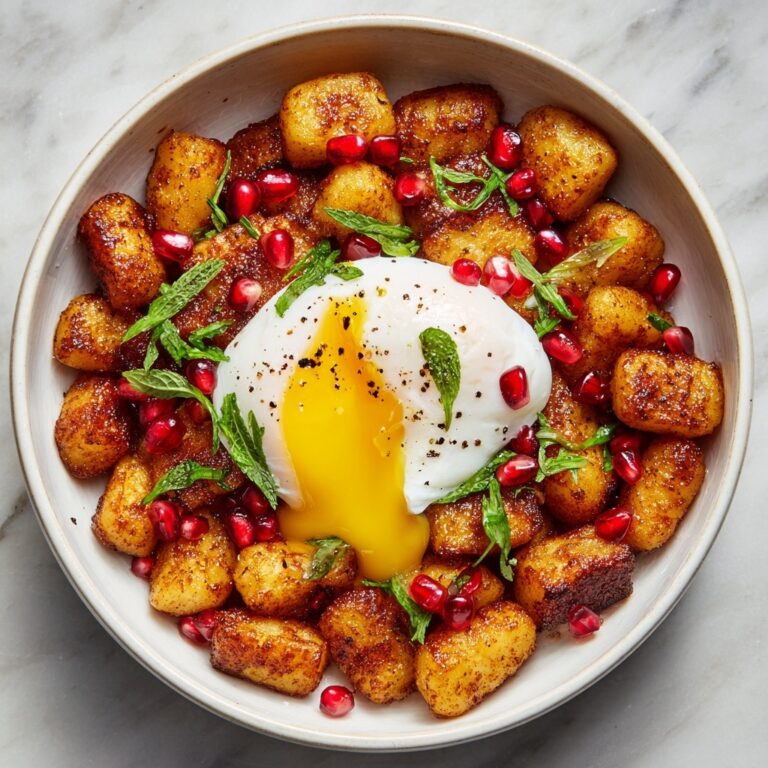 Crispy Gnocchi with Burrata, Pomegranate & Hot Honey Recipe