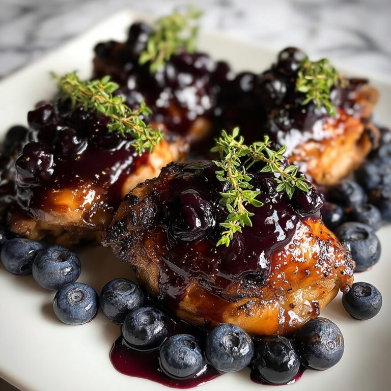 Blueberry Thyme Chicken Recipe