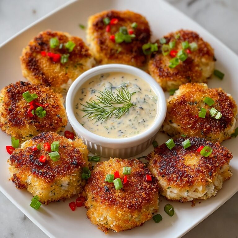 Irresistibly Crispy Crab Cake Bites: Golden Zesty Delight! Recipe