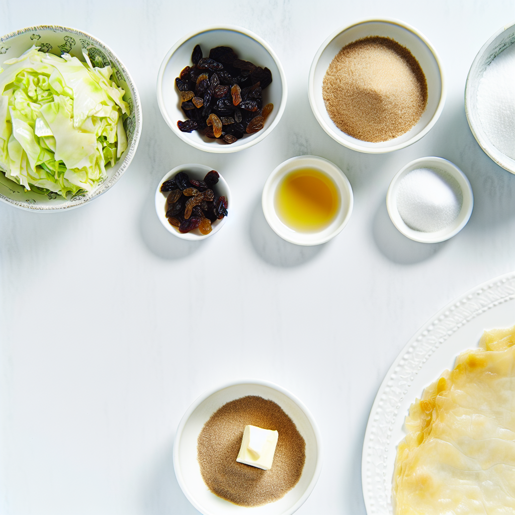 Sweet Cabbage Strudel with Raisins and Brown Sugar Recipe - Recipe Image