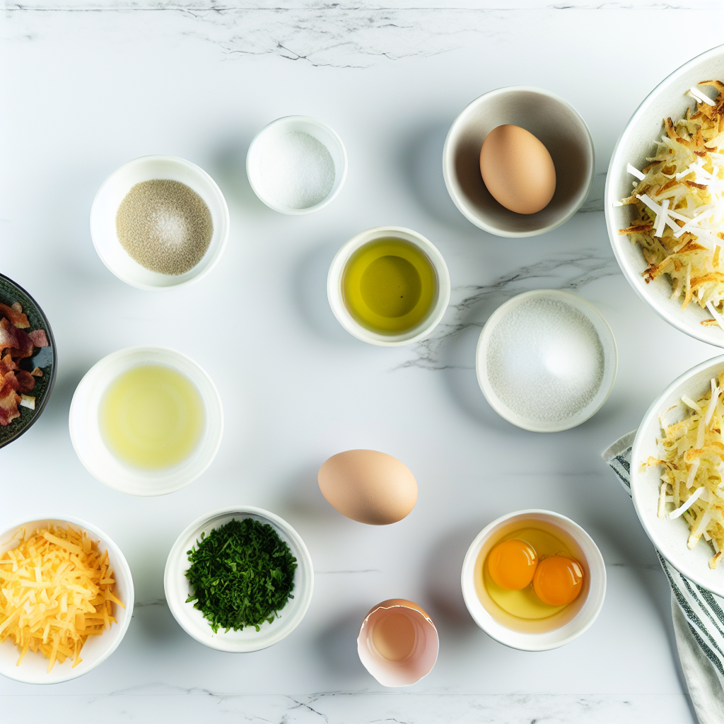 Hash Brown Breakfast Bowls with Baked Eggs and Bacon Recipe - Recipe Image