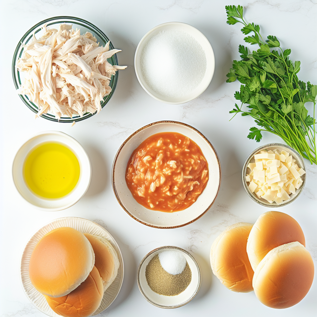 Chicken Alfredo Sloppy Joes Recipe - Recipe Image