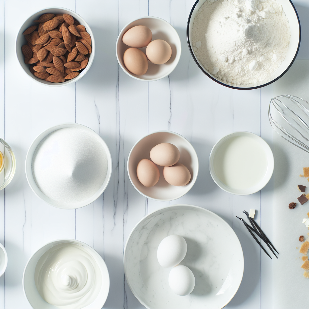 Almond Dacquoise Cream Clouds Recipe - Recipe Image