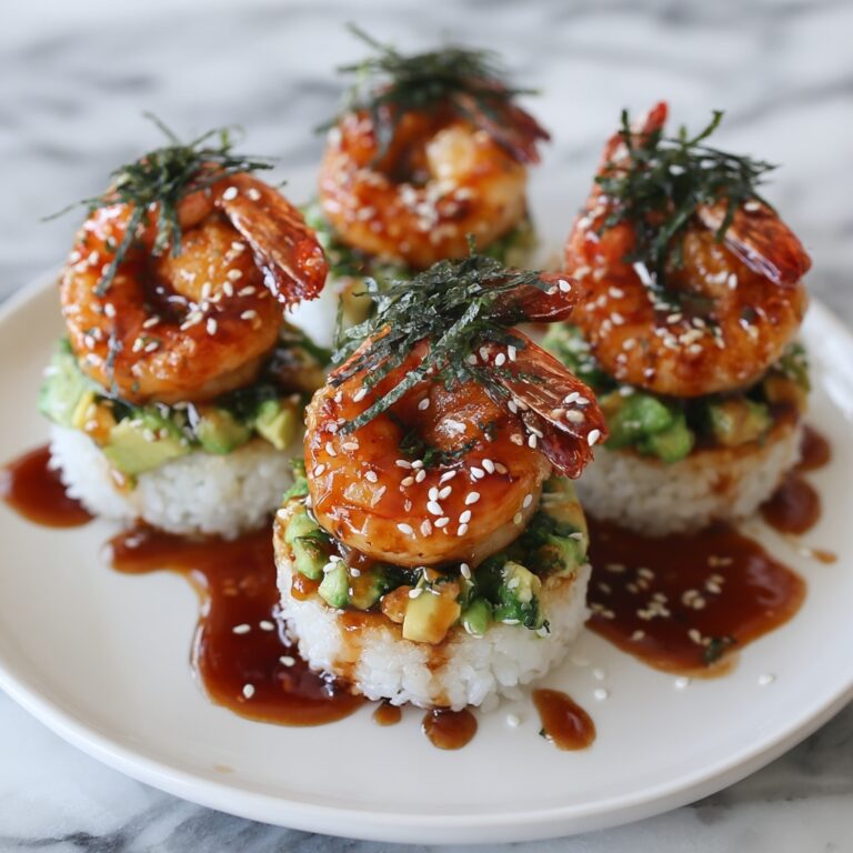 Spicy Shrimp Sushi Stacks Recipe