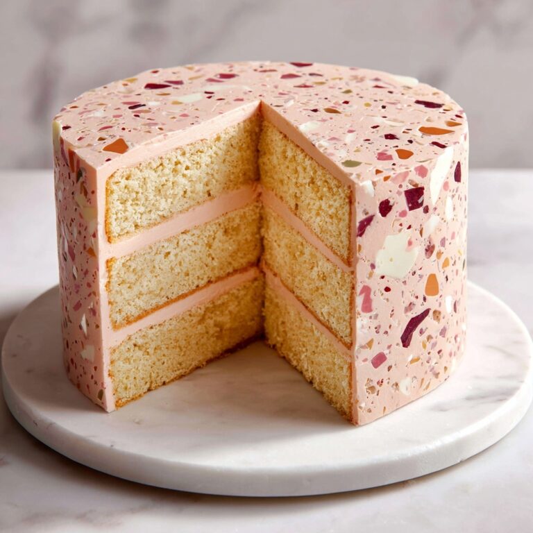 Valentine’s Terrazzo Cake Recipe