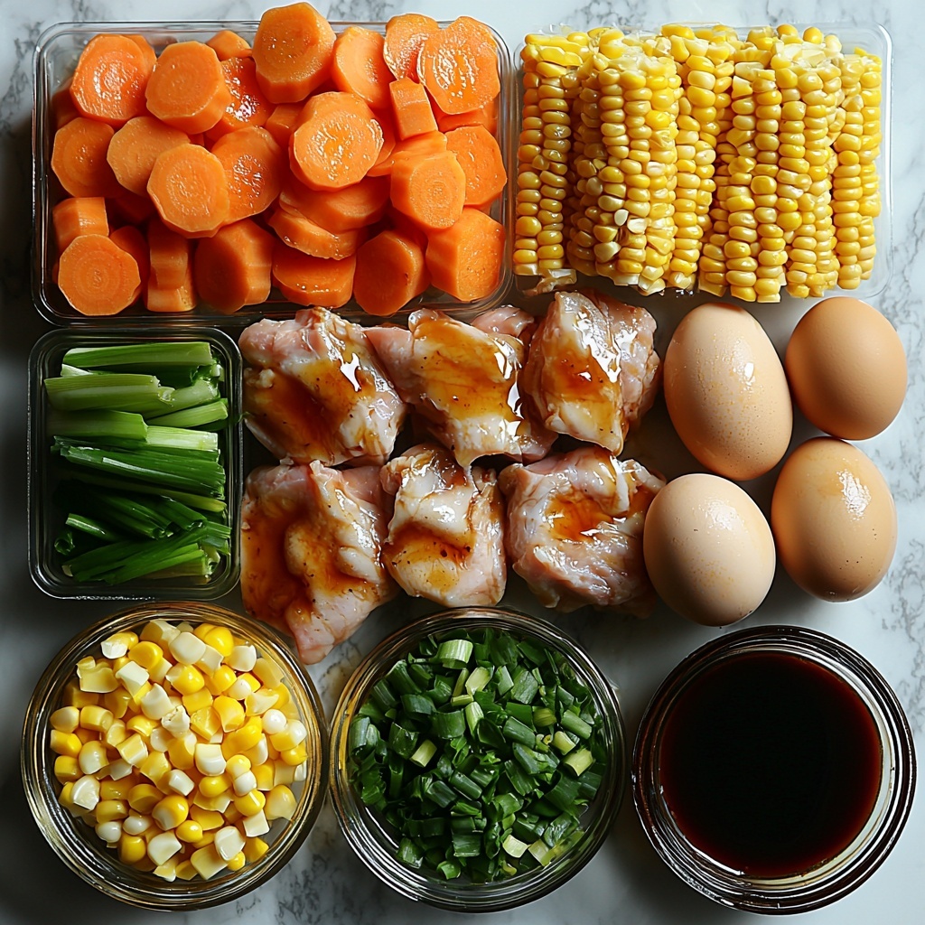 brown sugar tightly packed in a small glass bowl with rich golden-brown crystals glistening, creamy and chunky peanut butter in a rustic ceramic jar showing smooth and chunky textures, a half cup of unsalted butter in soft but solid form on a small wooden board, a single fresh brown-speckled egg resting next to a cracked shell on a white napkin, a neat pile of all-purpose flour with fine white powder spilling slightly onto the surface, small ceramic spoons holding baking soda and baking powder with fine white powder textures, a tiny heap of fine table salt grains shimmering subtly, all ingredients artfully arranged on a clean light wooden surface with natural soft daylight casting gentle shadows, styled with minimal rustic kitchen props like a neutral linen cloth and a few raw peanuts for accent, showcasing warm earthy tones and contrasting textures for an inviting and cozy baking atmosphere, overhead shot, top down view, flat lay photography, professional food styling --ar 1:1 --q 2 --s 750 --v 6.1