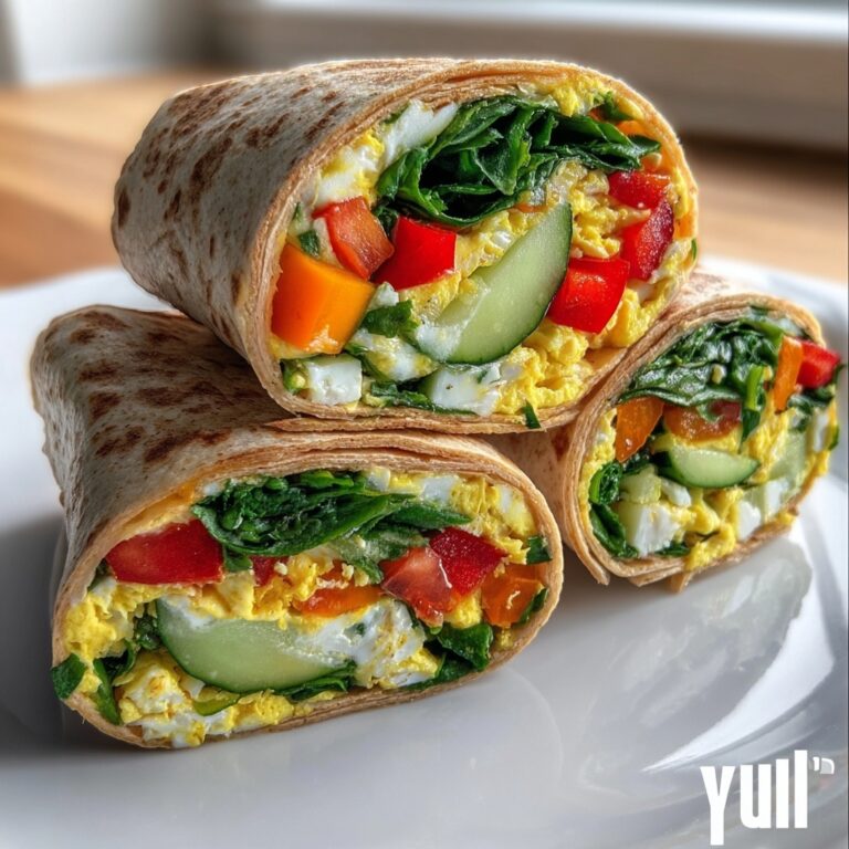 Cottage Cheese Wraps with Fresh Vegetables Recipe