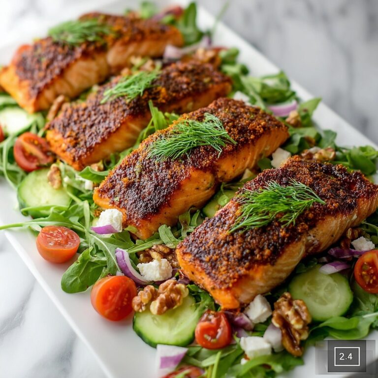 Herb-Crusted Salmon Salad Recipe