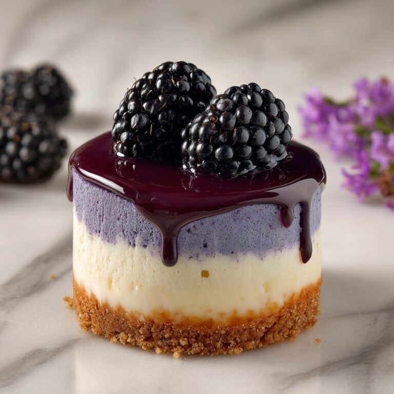 No-Bake Mini Blackberry Lavender Cheesecakes (Easy Elegant Dessert Guide) Recipe