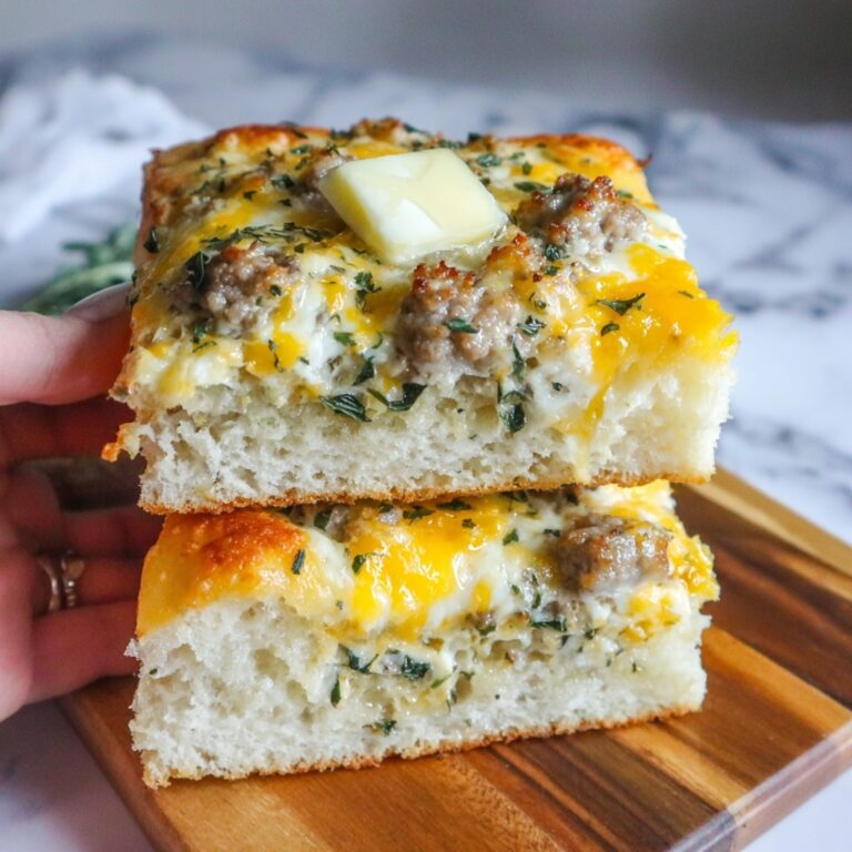 Sausage Cheese Sheet Pan Pancakes Recipe