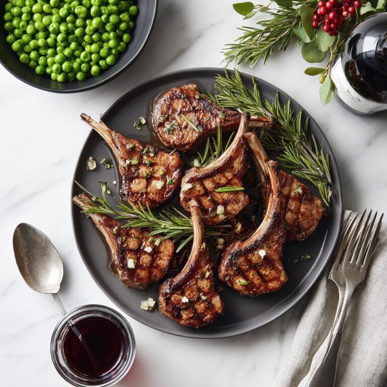 Garlic Rosemary Lamb Chops Recipe