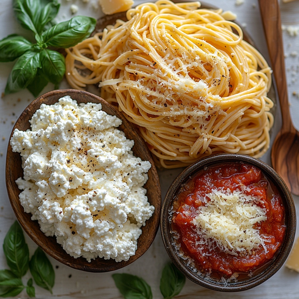 Cooked shredded chicken in a small rustic bowl showing tender white and golden brown textures, a can of creamy chicken soup with smooth, glossy surface, a clear glass measuring cup filled with golden chicken broth, a small bowl of colorful mixed vegetables (bright green peas, vibrant orange carrot cubes, and yellow corn kernels), small white ramekins containing garlic powder and onion powder powders, salt and pepper shakers with white and black granules, a generous mound of shredded sharp cheddar cheese with rich orange hues and curly strands on a white plate, and a package of pale biscuit dough showing soft, smooth dough pieces arranged neatly on parchment paper; all ingredients artfully spaced on a clean white marble surface with subtle veins, some sprigs of fresh parsley for contrast, natural soft daylight casting gentle shadows, minimalistic styling emphasizing textures and vibrant colors, slight flour dusting near the biscuit dough for authenticity, overhead shot, top down view, flat lay photography, professional food styling --ar 1:1 --q 2 --s 750 --v 6.1