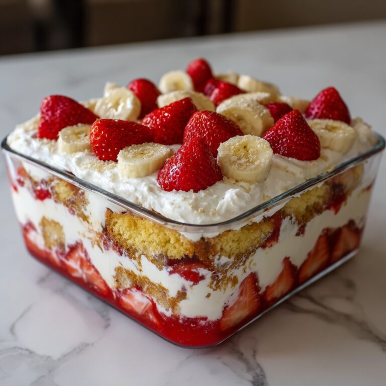 Strawberry Banana Pudding Dream: A No-Bake Summer Delight Recipe