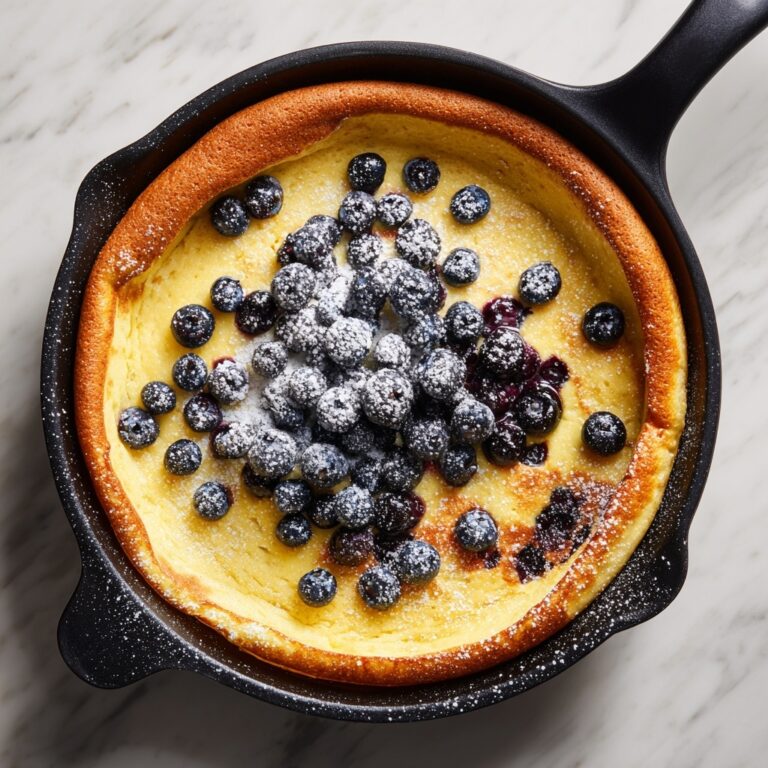 Easy Lemon Blueberry Dutch Baby Recipe
