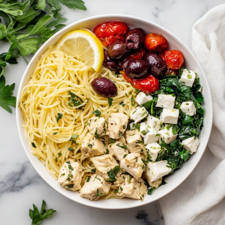 Mediterranean One-Pot Pasta with Chicken, Feta, and Veggies Recipe