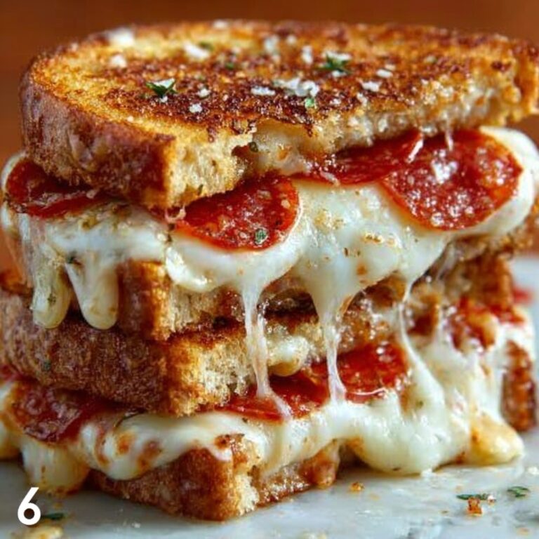 20-Minute Pizza Grilled Cheese Sandwiches with Garlic Butter Bliss Recipe