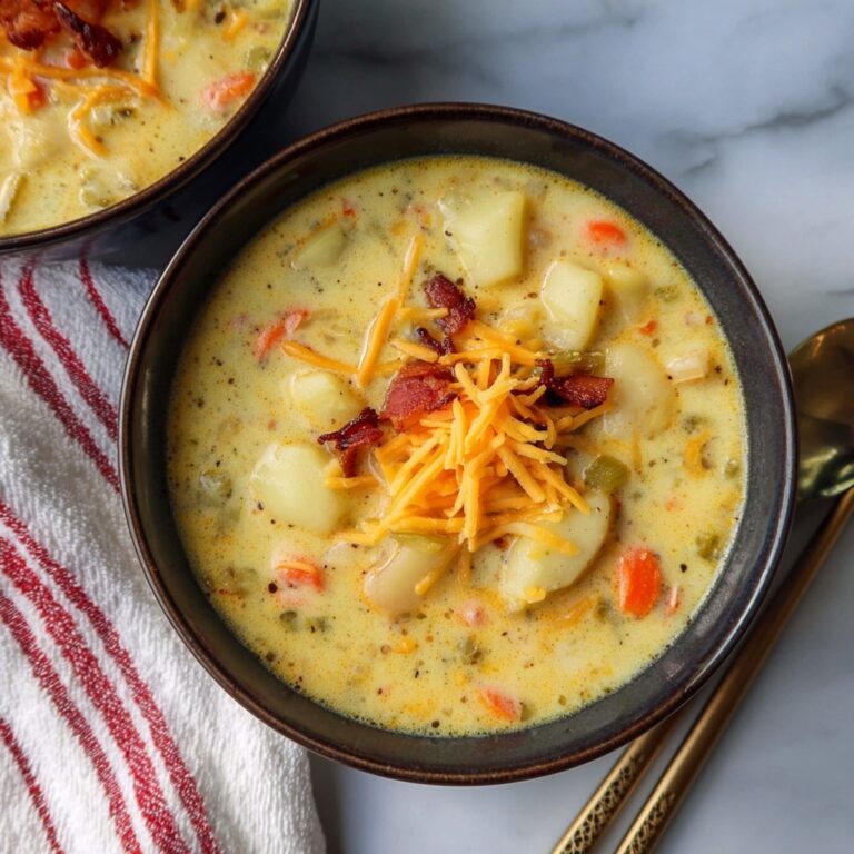 Creamy Yukon Gold Potato Soup with Bacon and Cheddar Recipe