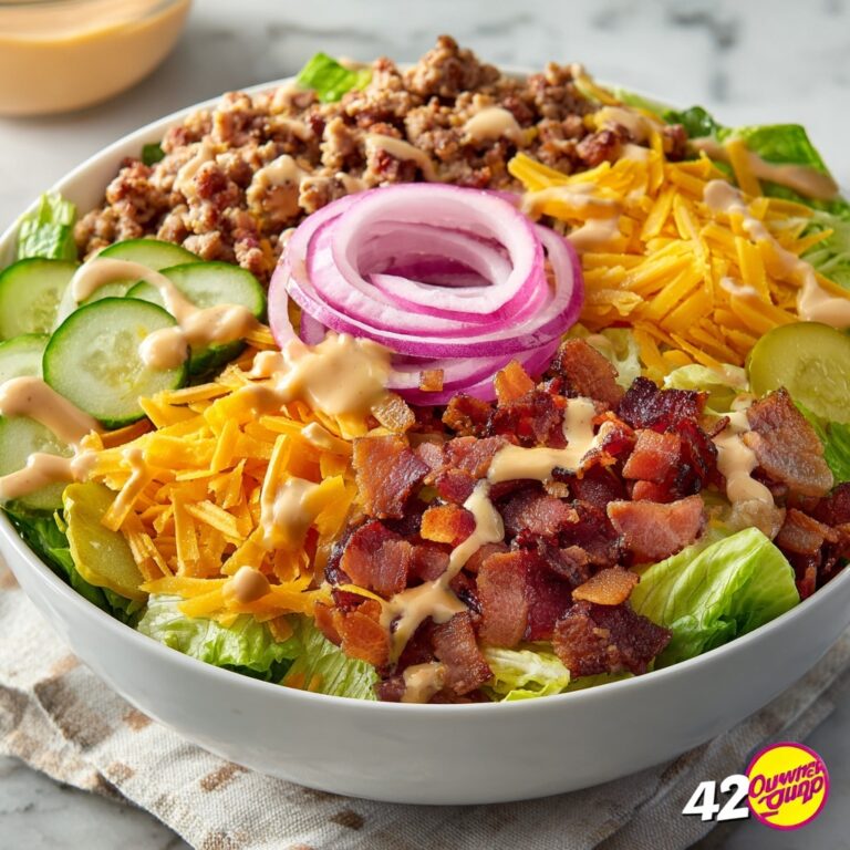 Keto Cheeseburger Salad Recipe