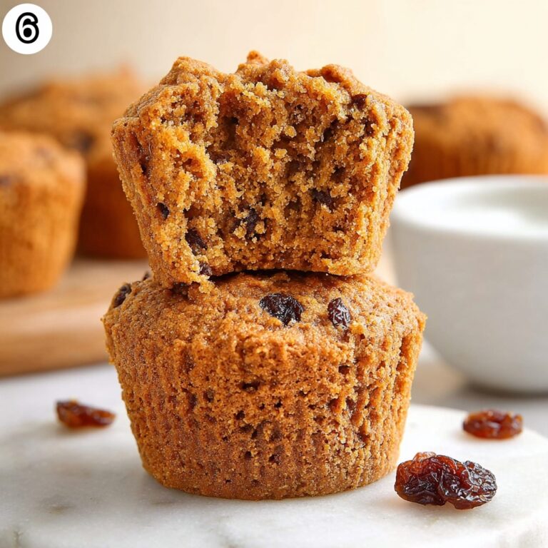 Bran Muffins with Raisins, Walnuts, and Molasses Recipe