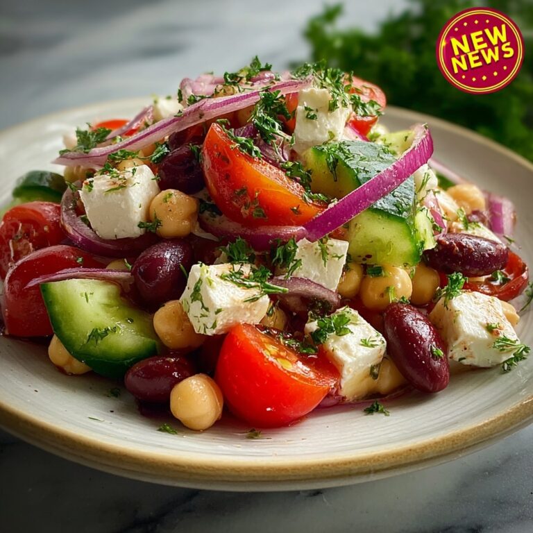 Vibrant Mediterranean Bean Salad With Feta Recipe