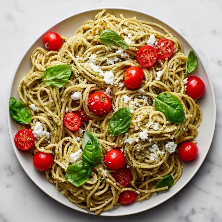 Pesto Pasta with Cherry Tomatoes Recipe
