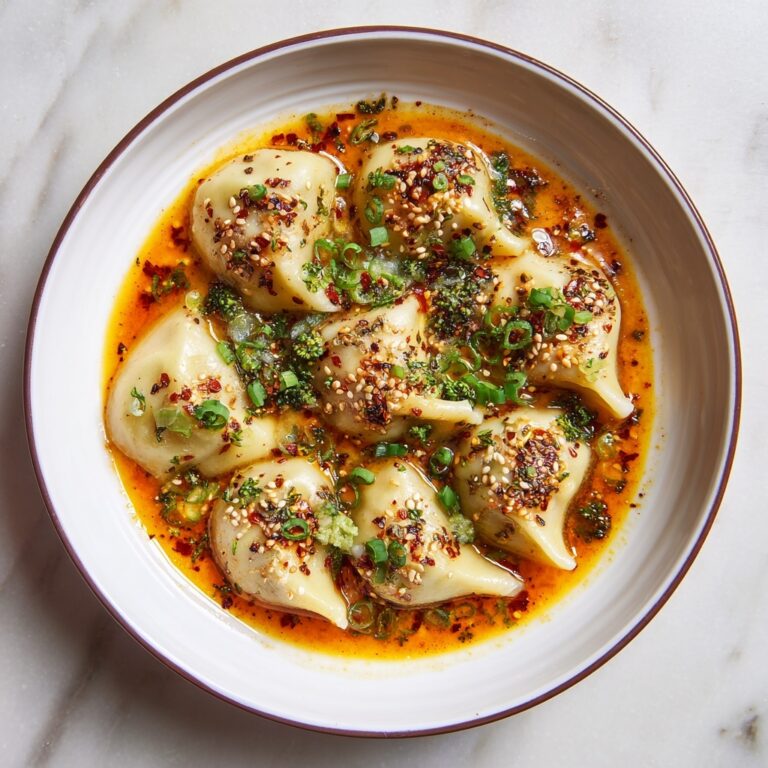 Oven-Baked Dumplings with Peanut Sauce Recipe