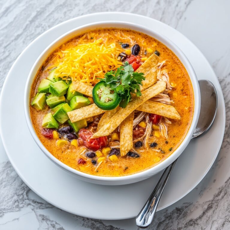 Creamy Chicken Tortilla Soup Recipe