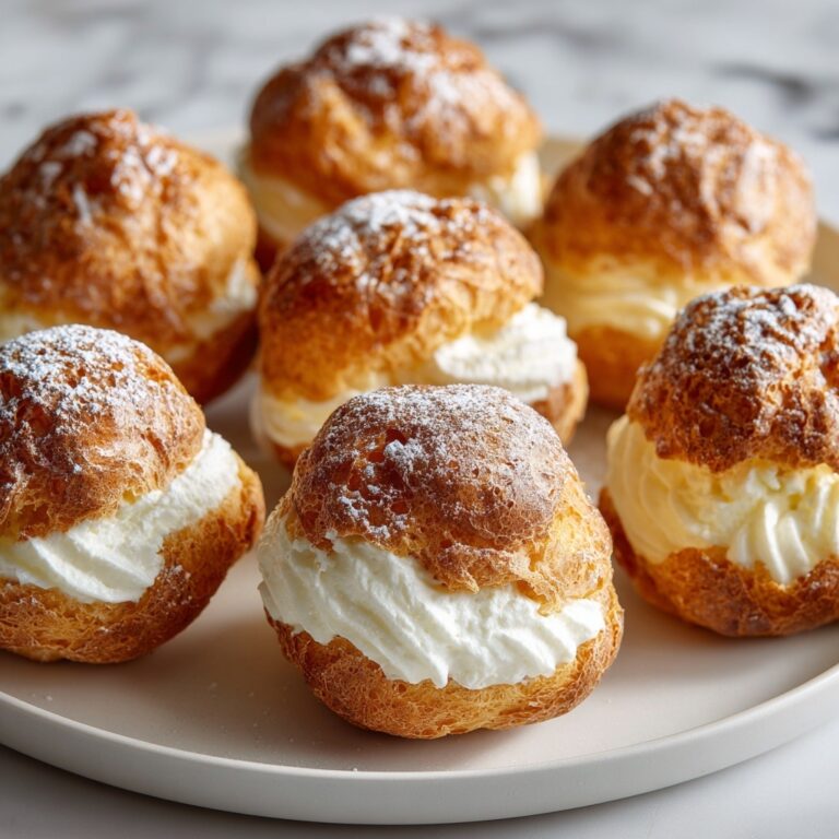 Choux Pastry Puffs with Vanilla Cream Recipe