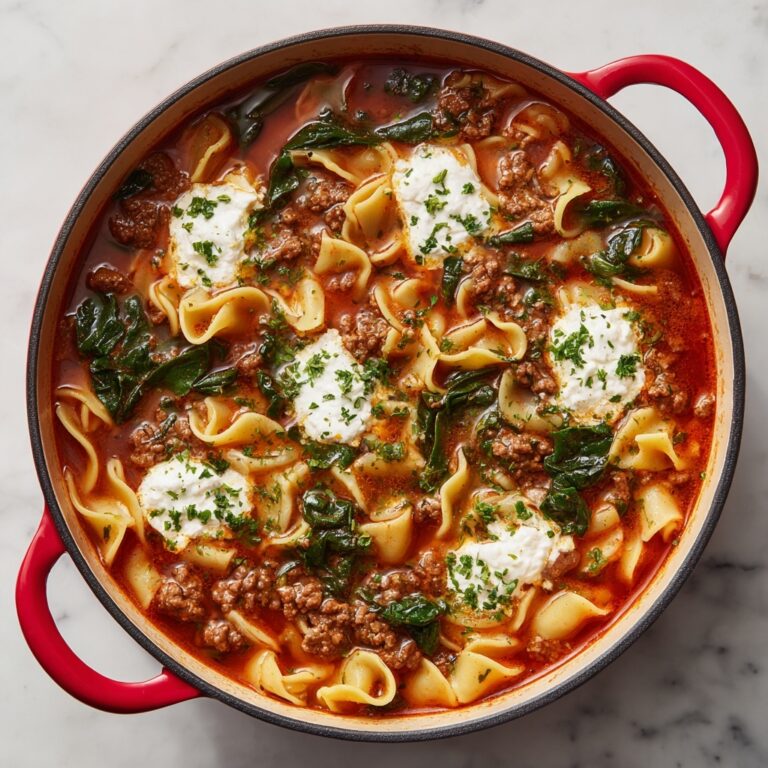 Quick Dutch Oven Lasagna Soup Recipe