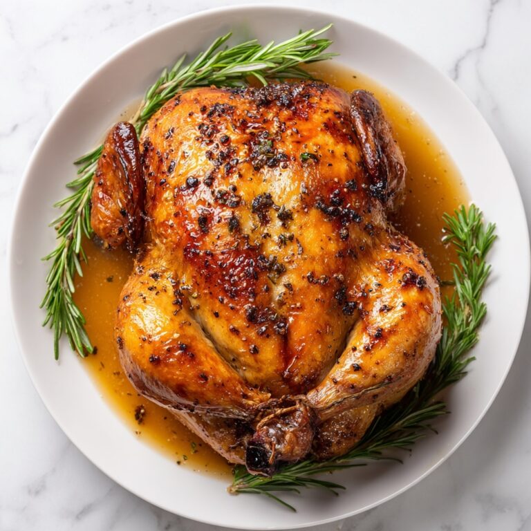 Roast Chicken with Fresh Herbs, Garlic, and Lemon Recipe