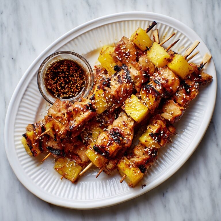 Pineapple Teriyaki Chicken Skewers Recipe
