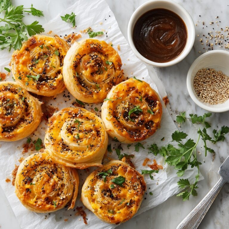 Ham and Cheese Puff Pastry Pinwheels Recipe