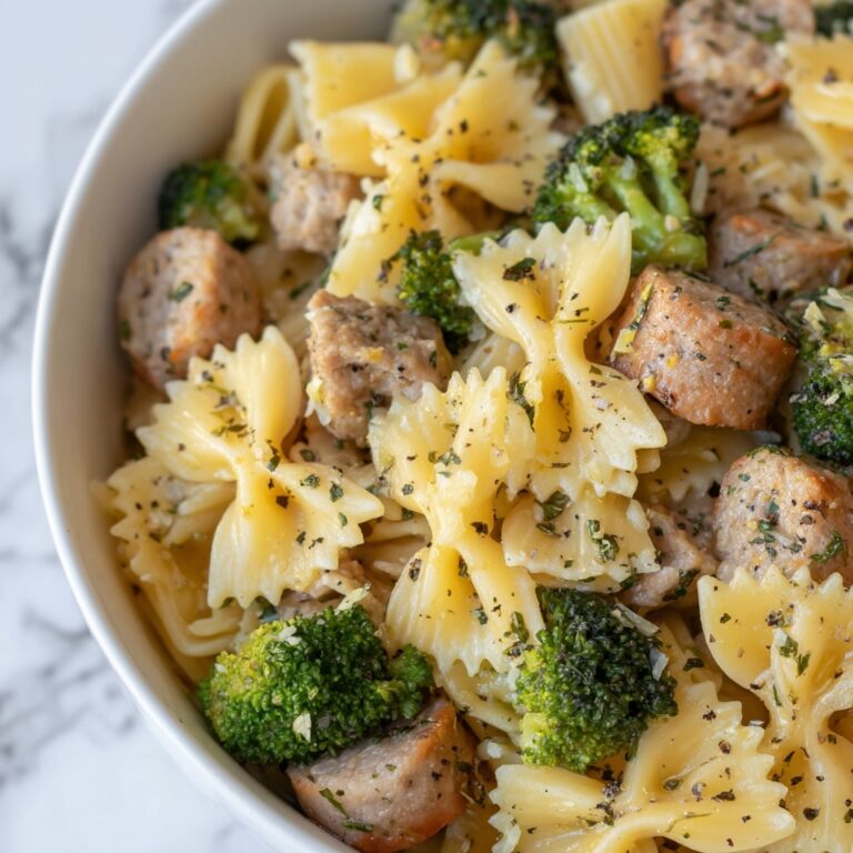 Autumn Sausage Pasta with Roasted Butternut Squash Recipe