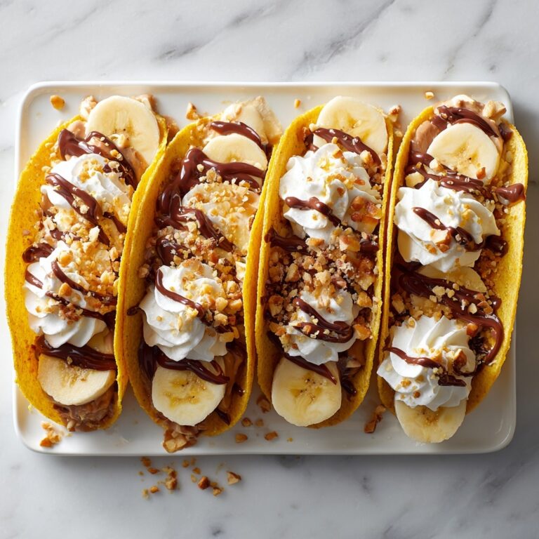 Caramel Banana Nuts Tacos Recipe