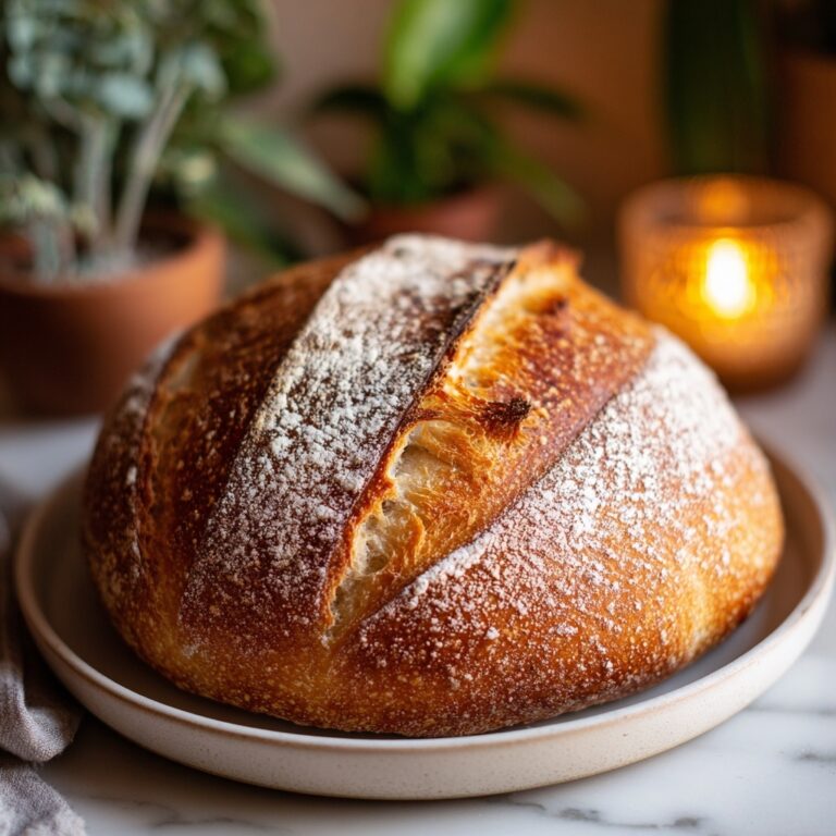 Festive Eggnog Sourdough Bread Recipe
