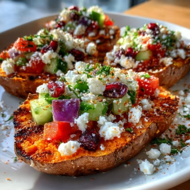 Mediterranean Stuffed Sweet Potatoes Recipe