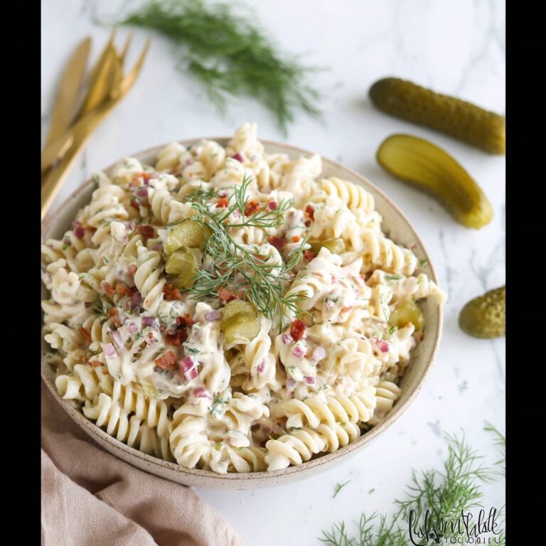 Dill Pickle Pasta Salad Recipe