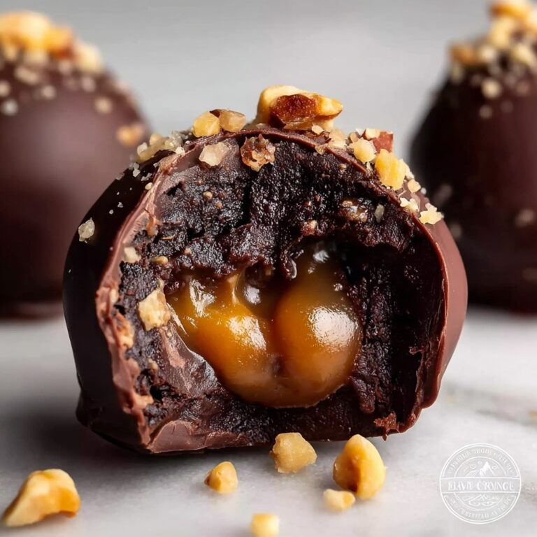 Chocolate Truffles with Gooey Caramel Center Recipe
