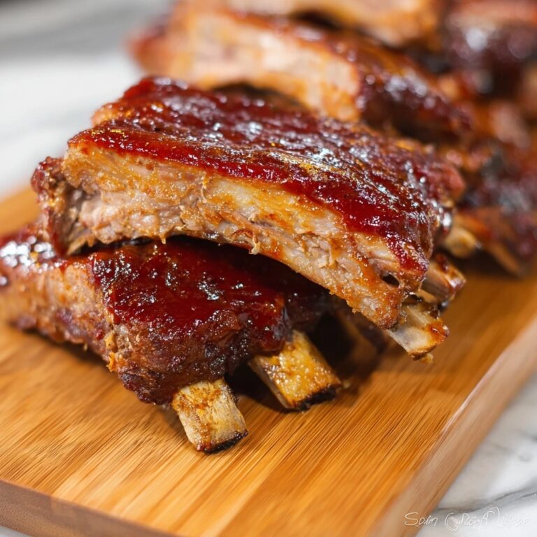 Oven-Baked Baby Back Ribs with Barbecue Sauce Recipe