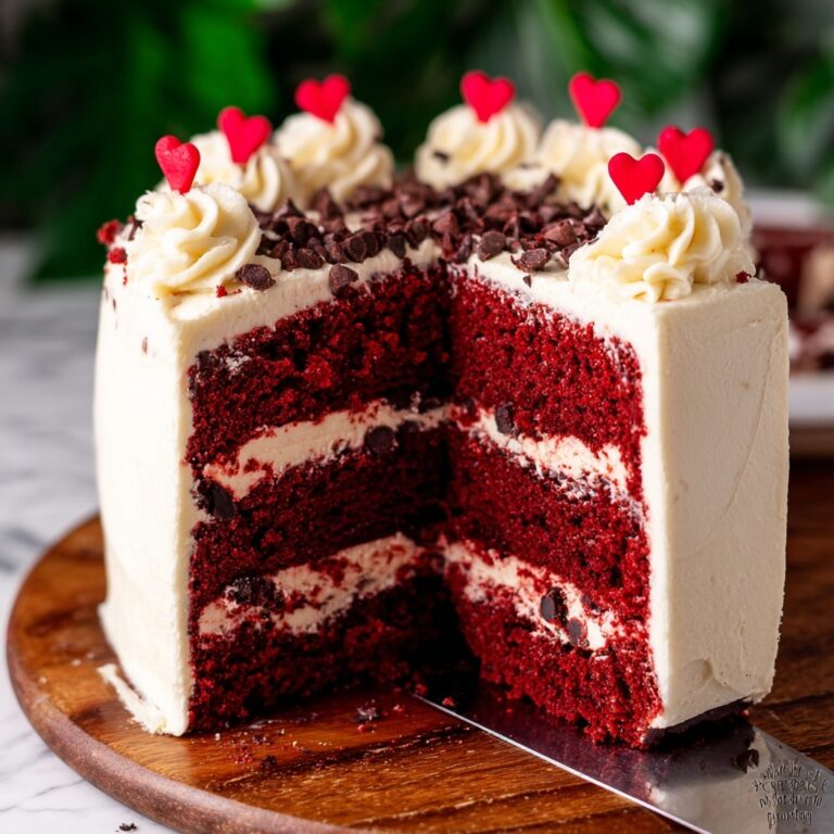 Red Velvet Chocolate Chip Cake Recipe
