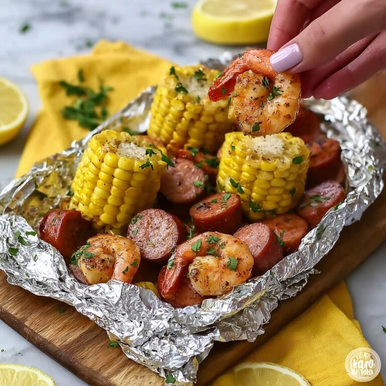 Homemade Shrimp Foil Packets in Oven Recipe