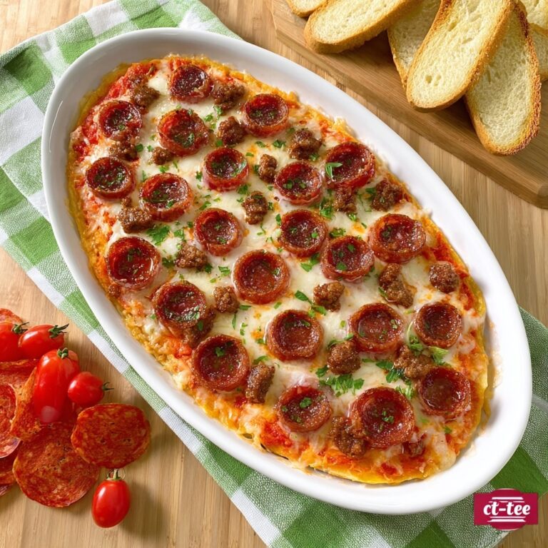 Hot Honey Pepperoni and Sausage Pizza Dip Recipe